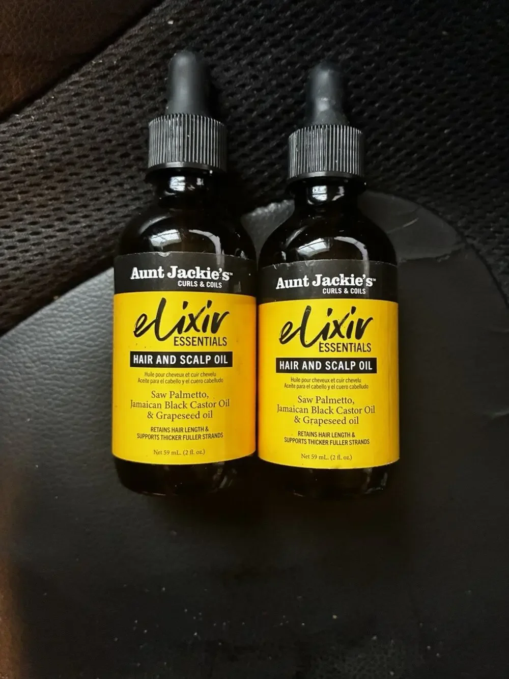 2 Pack Aunt Jackie's Curls & Coils Elixir Essentials Hair and Scalp Oil
